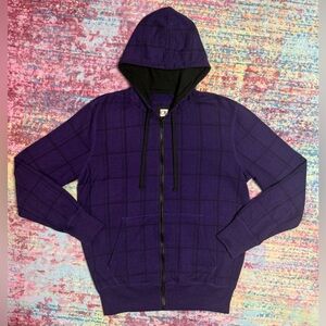 🦋OP Men's Zip Up Purple Sweater